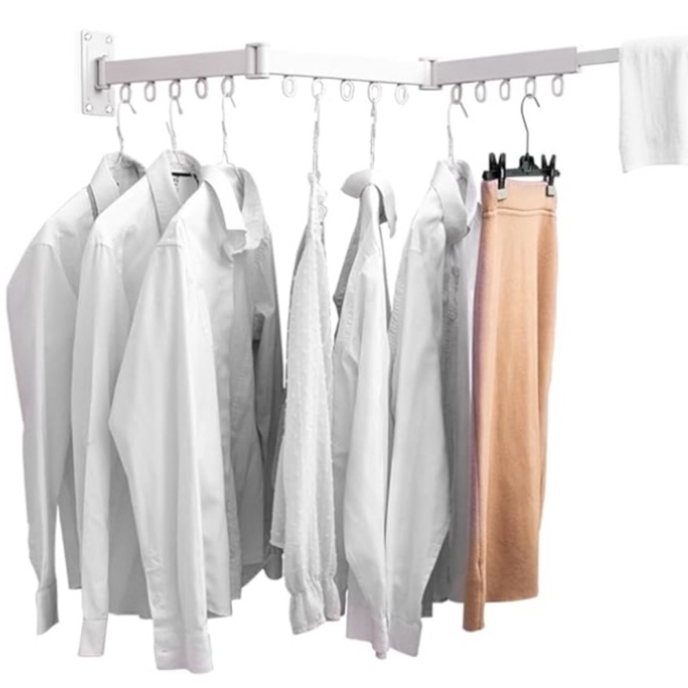New Clothes Rack for Home or Laundry, Folding clotheslines, Wall Mounted